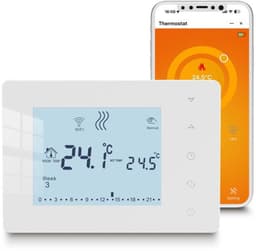 Wifi-thermostaat met batterij, programmeerbare thermostaat — thumbnail 1