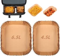 Air Fryer Liners - Voor Tefal XXL Dual Easy Fry, 100 Stuks — thumbnail 1