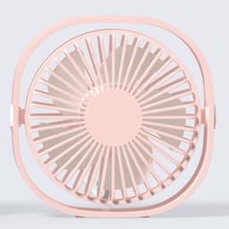USB Tafelventilator - USB Ventilator - Mini Ventilator - Compact - 3 Windstanden - Roze — thumbnail 1
