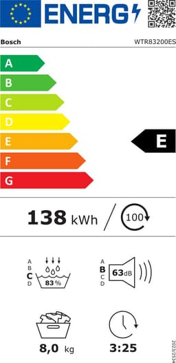Dryer BOSCH WTR83200ES 8 kg — thumbnail 2