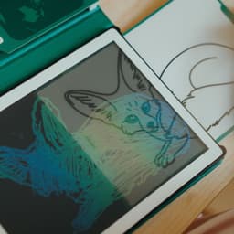 BEAU by Bo Kidywolf Kidydraw Mini Tekenboek met LCD-scherm Dinosaurussen + Refill Once upon a time & Animals — thumbnail 4