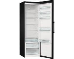 Gorenje R 619 DABK6 koelkast / 185 cm / invertercompressor / CrispZone met vochtigheidsregelaar / AdaptTech / convectiekoelsysteem / snelle koelfunctie / koelkast 398 l / EEK C / zwart [ Energieklasse D ]
