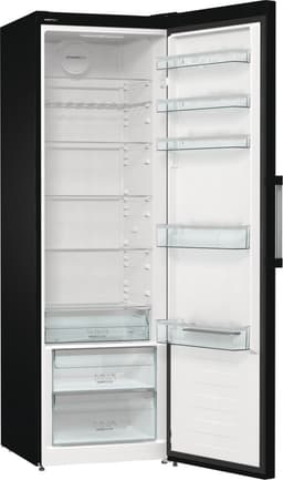 Gorenje R 619 DABK6 koelkast / 185 cm / invertercompressor / CrispZone met vochtigheidsregelaar / AdaptTech / convectiekoelsysteem / snelle koelfunctie / koelkast 398 l / EEK C / zwart [ Energieklasse D ] — thumbnail 1