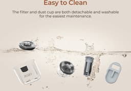 JIGOO T600 Dual-Cup Smart Anti-Mite Cleaner Bedstofzuiger, 700W 15KPa Zuigkracht, Huisstofmijt Sensor, UV-licht, Ultrasone Tech, 99,99% Mijtenverwijdering, EU-stekker - Grijs — thumbnail 2