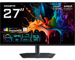 GIGABYTE MO27Q3 - 2K QHD QD-OLED Gaming Monitor - 360Hz - 27 Inch