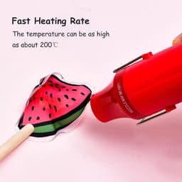 Mini Hot Air Gun - Handheld Hot Air Blow Dryer - Portable Hot Air Fan - DIY Gebruik — thumbnail 2