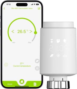 Slimme Radiator Thermostaat met Wifi - Digitale Temperatuurregeling via App & Spraakbesturing — thumbnail 1