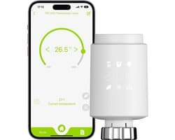Slimme Radiator Thermostaat met Wifi - Digitale Temperatuurregeling via App & Spraakbesturing