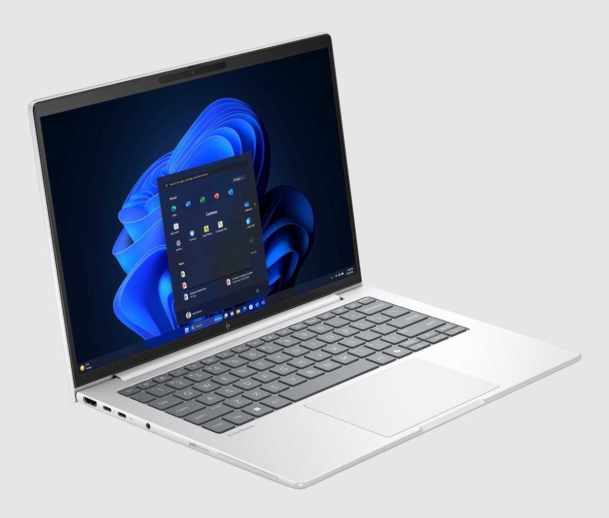 HP EliteBook 8 G1i AI Intel Core Ultra 7 255U Laptop 35,6 cm (14") WUXGA 32 GB DDR5-SDRAM 1 TB SSD Wi-Fi 6E (802.11ax) Windows 11 Pro AI PC Zilver — afbeelding 1