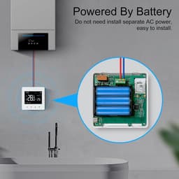 Thermostaat voor cv - Draadloos met Wifi - Met App - Wit — thumbnail 5