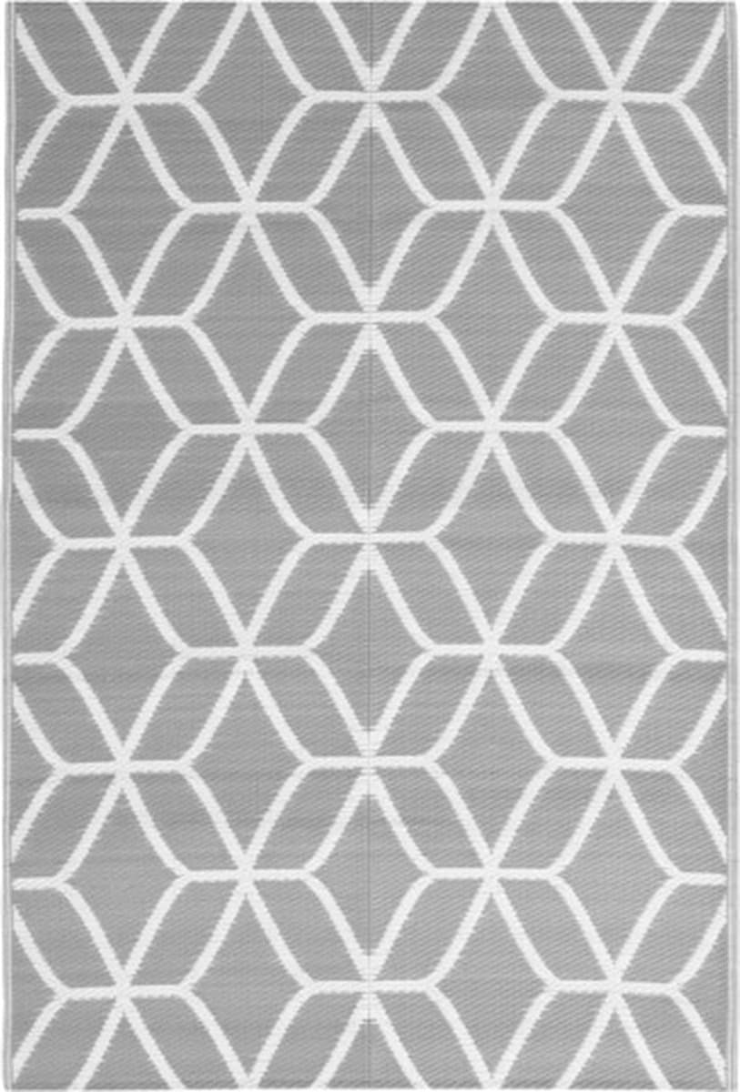 vidaXL - Buitenkleed - ARAKIL - 140x200 - cm - polypropeen - grijs — afbeelding 1
