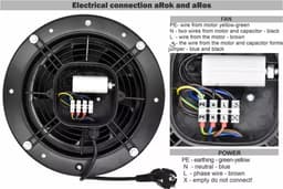 Axiaal ventilator rond 200mm – 780m³/h – aRos — thumbnail 2