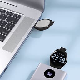 Smartwatch Kinderen - Stopwatch - Stappen - Waterdicht - Zwart — thumbnail 3