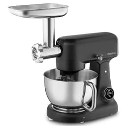 MEDION keukenmachine met vleesmolen (800 watt, gelijkstroommotor, roestvrijstalen kom van 4,6 liter, energiebesparend, zeer stil, digitaal sensor-touch-display, MD12600) Zwart — thumbnail 2