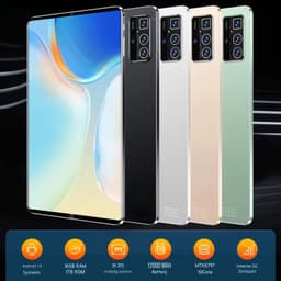 Nieuwe 2025 5G Global Versie Tablet 10.36 Inch Android MTK6797 12GB RAM 256GB ROM Bluetooth WiFi Netwerk 12000 mAh - Gold — thumbnail 1
