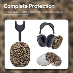MMOBIEL Beschermhoes voor AirPods Max Hoofdtelefoons – Zachte TPU Oorschelpen Beschermhoes – Anti-Kras Beschermende Cover – Panter — thumbnail 2