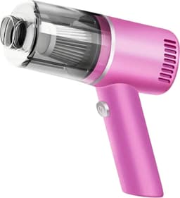Bovista Kruimeldief - Handstofzuiger - Snoerloos - Draadloos - Auto Stofzuiger - Caravan - Best Verkocht - Car Vacuum Cleaner - Roze - Tegen Kruimels — thumbnail 1