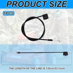 183281 Gaskabel Grasmaaier - Vervangende Kabel - 135 cm - Compatibel met MTD, Murray, Craftsman en Poulan Pro — thumbnail 3