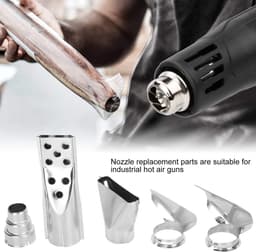 aladdien - Heat Gun Nozzle - Vervangende accessoires - Roestvrij staal - Heat gun nozzles - Ideaal voor soldeerstation - Geschikt voor heat gun — thumbnail 2