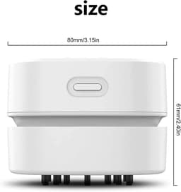 Draadloze USB Oplaadbare Handstofzuiger voor Bureau, Auto en Thuisgebruik — thumbnail 5