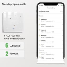 Slimme Thermostaat - App Bediening - Energie Besparen - Wekelijkse Programmering - IP20 - Wit — thumbnail 5