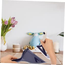 Bezem Stoffer Set - Kleine Schoonmaak - Desktop Reinigen - Schuine Borstelharen - 16 cm Breed - Blauw — thumbnail 3
