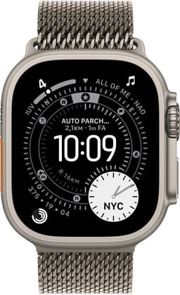 Apple Watch Ultra 3 Cellular 49mm Natural Titanium Case with Natural Titanium Milanese Loop - Large — thumbnail 2