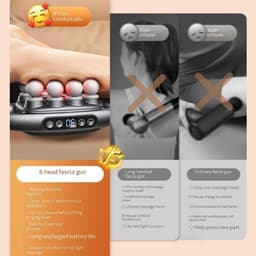 Massage Gun Set - Spierontspanning Tool - Herstel na Sport - 30 Intensiteitsniveaus - 16 Opzetstukken - Zwart — thumbnail 4