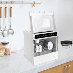 Tafelvaatwasser - Mini vaatwasser - Keuken Gemak - Intelligente Reiniging - 46 x 41 x 46 cm - Wit — thumbnail 3