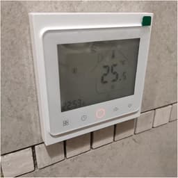 Wifi Slimme Thermostaat Temperatuurregelaar for Vloerverwarming Water/Gas Boiler Werkt Thuis Bespaart Energie-En Verwarmingskosten(Black,BHT-002GB (Electric)) — thumbnail 3