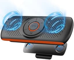 Autoluidspreker met Bluetooth, geschikt voor mobiele telefoon, draadloze muziekbox, met houder voor zonneklep, ondersteunt muziekweergave. — thumbnail 1
