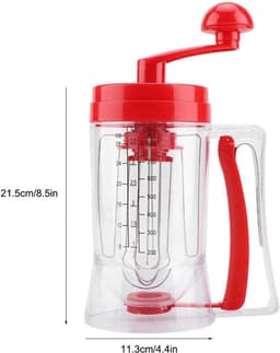 Beslagdispenser Mengmachine - Bakgereedschap Beslagmaker - Gebak Maken - Handbediende Mixer - 215 x 98 x 185 cm - Transparant — thumbnail 5