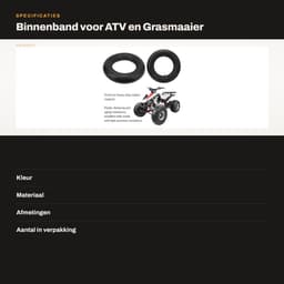 Dailygoods- Binnenband 500-12 inch - TR-13 Klepsteel - Stevige Binnenband - Lekbestendig - Geschikt voor Grasmaaiers/ATV's - Hoogwaardig Rubbermateriaal — thumbnail 3