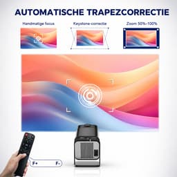 Mini Beamer - Smart Projector - Android TV - WiFi 6 en Bluetooth - 4K Ondersteuning — thumbnail 4