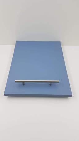 Glijplank Keukenmachine - Onderstel met wielen - Machine Verplaatsen - Beschermt weegschaal sensoren - 30 x 40 cm - Blauw — thumbnail 3