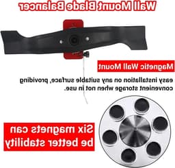 Maaimes Balancer van Legeringsstaal met Magnetische Wandmontage voor Vervangbare Maaimesen en Onderhoud — thumbnail 3