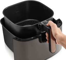 Heteluchtfriteuse - Airfryer XL - Gezond Frituren - XL Inhoud - 6L - Zwart — thumbnail 5