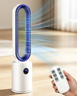 Torenventilator - Zuilventilator - Thuis Koelen - Stil en Krachtig - 30 cm - Zwart — thumbnail 1