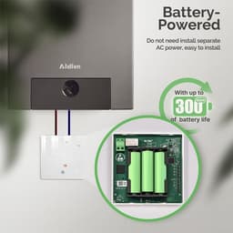 Slimme Thermostaat - Digitale Regelaar - Verwarming Instellen - App en Spraakbesturing - 86x86x25MM - Wit — thumbnail 4