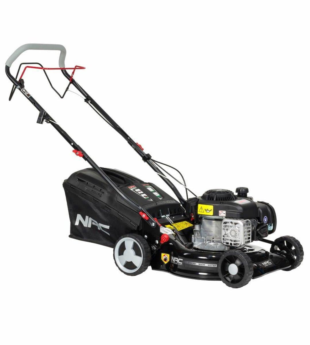 NAC LS42-300BS-JR Benzine Grasmaaier - Met Zelfrijdende Functie (Aandrijving) - Briggs & Stratton 300 SERIES™ Motor - 42 cm Maaibreedte - 45L Opvangbak - Plaatstalen Behuizing — afbeelding 1