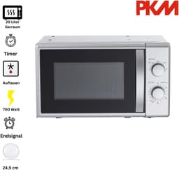 Onderbouw Magnetron - Keuken Apparaat - Snel Opwarmen - Vrijstaand of Onderbouw - 20 Liter - Zilver — thumbnail 4