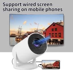 Dailygoods - Innovra - Dailygoods - Draagbare Miniprojector, 1080P Full HD met Bluetooth Ondersteuning — thumbnail 3