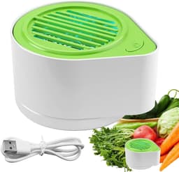 Fruit- en groentewasmachine, elektrisch reinigingsapparaat voor verse levensmiddelen, draadloze keukenhulp, automatisch keukenapparaat voor kersentomaten, druiven, aardbeien, frambozen, bessen — thumbnail 1