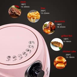 Kleine Airfryer - Heteluchtfriteuse - Gezond Frituren - Ruimtebesparend Design - 25 Liter - Blauw — thumbnail 3