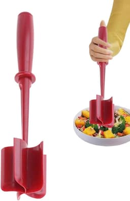 Keukenmachine Hakker - Vleesverwerker Hakker - Voedselbereiding Gemak - Vaatwasmachinebestendig - 29x10x10 cm - Rood — thumbnail 5
