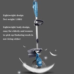 Elektrische Grasmaaier - Tuinmaaier Handmaaier - Gazon Onderhoud - Lichtgewicht Ontwerp - 120 x 30 cm - Groen — thumbnail 2