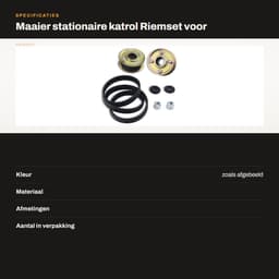 Dailygoods- Maaier Katrol Verbeterde Prestaties - Riemset - Compatibel met Toro - 30" Grasmaaier - Brede Compatibiliteit - Voor TimeMaster/TurfMaster — thumbnail 3