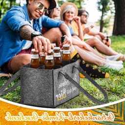 4-delige Bier Cadeauset voor Mannen met Flessen Tas, Grilltangen, Flessenopener en Grappige Sokken - Perfect voor Feestjes en Barbecues — thumbnail 4