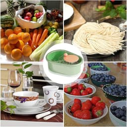 Fruit Reiniger Spinner - Groente Droger - Verse Producten Wassen - Handmatige Bediening - 32 x 24 x 14 cm — thumbnail 3