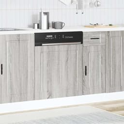 Afwasmachine afdekplaat - Keukenpaneel Vaatwasser - Keuken Integratie - Vocht en Belasting Bescherming - 60x1.5x67 cm - Grijs Sonoma — thumbnail 3